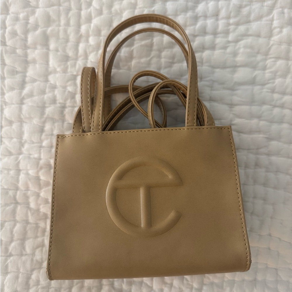 Telfar Small Cream Shopping Bag